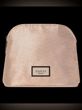 Light-Pink Gucci Beauty (Floral-Detailed) Cosmetic-Makeup Bag